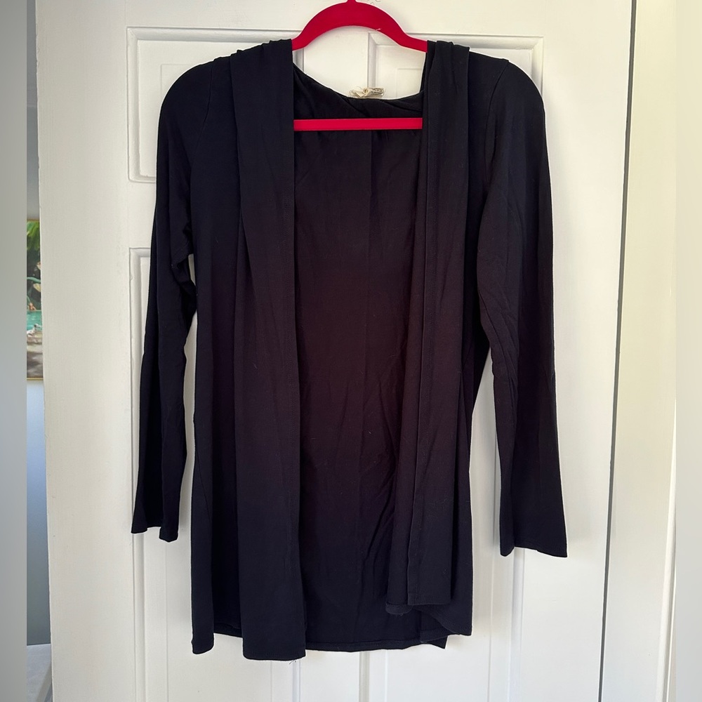 Andrea Jovine Lightweight Summer Navy Blue Cardigan, Size Medium